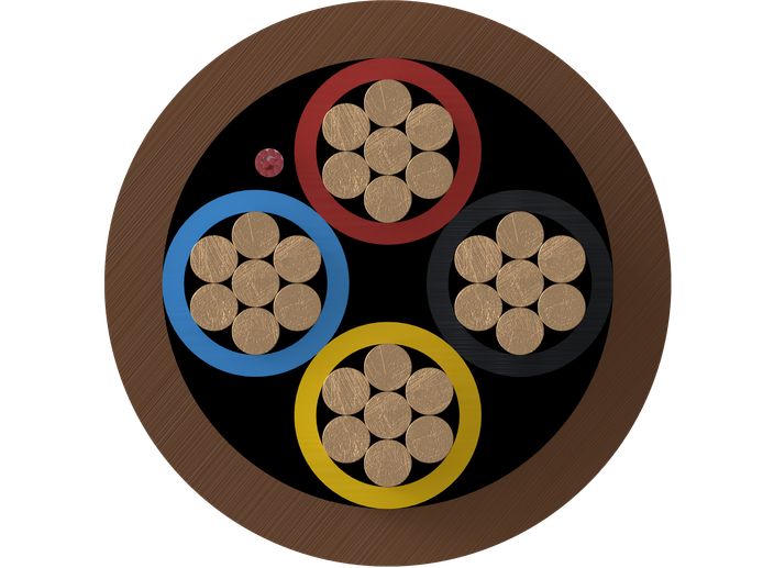 Intruder alarm cables cross-section