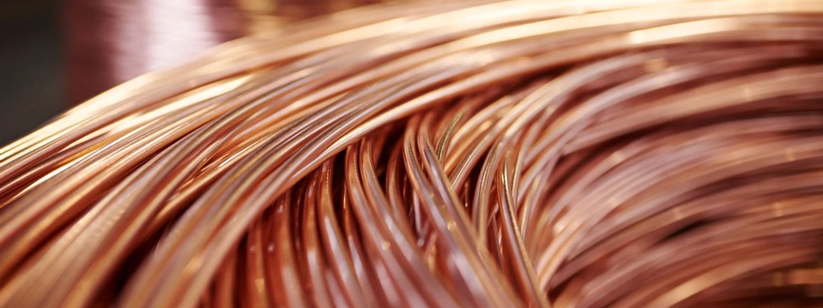 copper coil close up