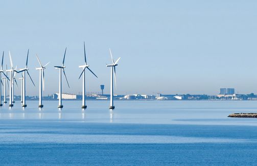 Offshore windmill farm Copenhagen
